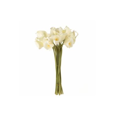 Yapay Çiçek Islak Gala Gerçeksi Eva Malzeme Cala Flower 8Li Krem