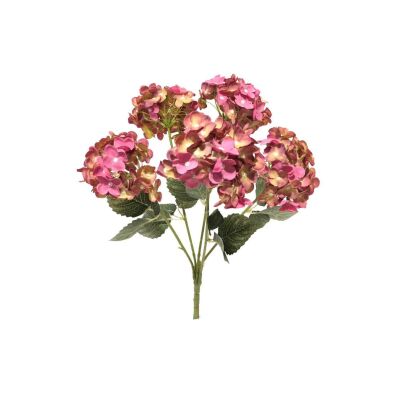 Yapay Çiçek Ortanca Çiçeği Pembe Koyu 50 Cm