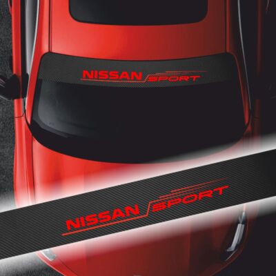 Nissan Pick Up Için Oto Ön Cam Karbon Sticker 100 X 20 Cm