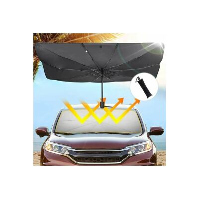 Tüm Araçlar Için Araba Ön Cam Güneşlik Katlanabilir Güneşlik Şemsiye Ön Cam Gölgelik