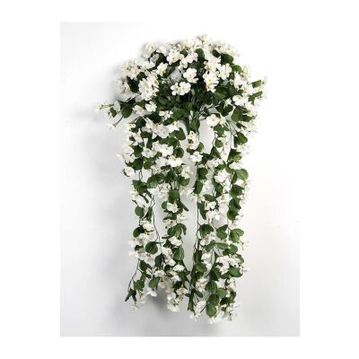 Yapay Çiçek Sarkan Begonvil Çiçeği Jumbo Beyaz