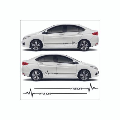 Mrk Hyundai I30 İçin Uyumlu Aksesuar Yan Şerit Oto Ritim Sticker