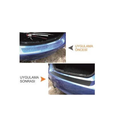 Fiat Egea İçin Uyumlu Aksesuar Oto Bagaj Ve Kapı Eşiği Sticker Seti Karbon
