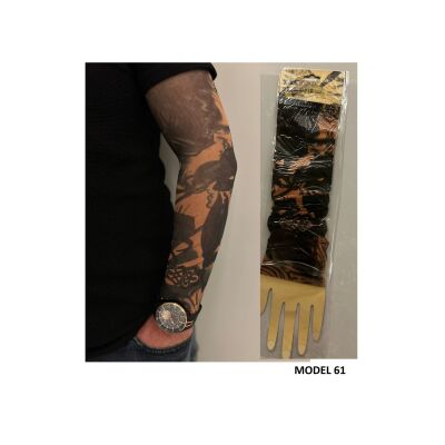 Giyilebilir Dövme 3 Çift 6 Adet Kol Çorap Dövmesi Sleeve Tattoo Set24