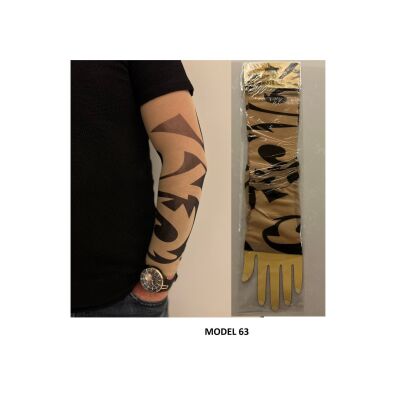 Giyilebilir Dövme 3 Çift 6 Adet Kol Çorap Dövmesi Sleeve Tattoo Set21