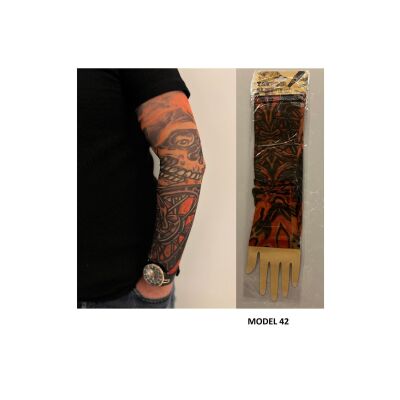 Giyilebilir Dövme 3 Çift 6 Adet Kol Çorap Dövmesi Sleeve Tattoo Set15
