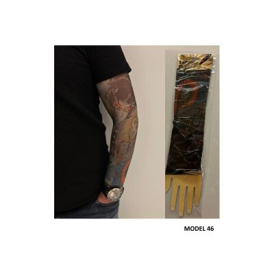 Giyilebilir Dövme 3 Çift 6 Adet Kol Çorap Dövmesi Sleeve Tattoo Set18