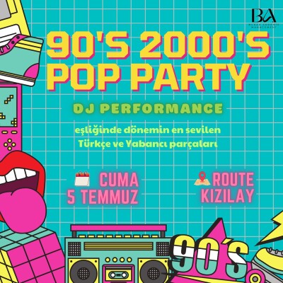 5 Temmuz 90's & 2000's Pop Party Gecesi Konser Bileti