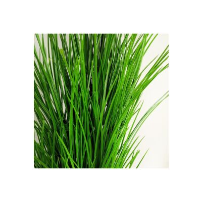 Yapay Çiçek Grass Siyah Saksıda Yeşil Çimen Saz 65Cm