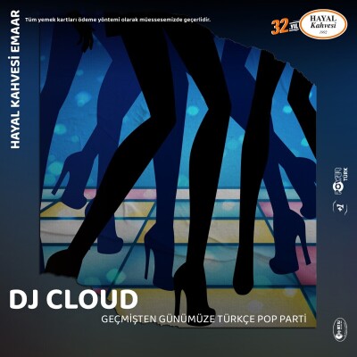 DJ Cloud Nostaljiden Günümüze Türkçe Pop Parti Konser Bileti
