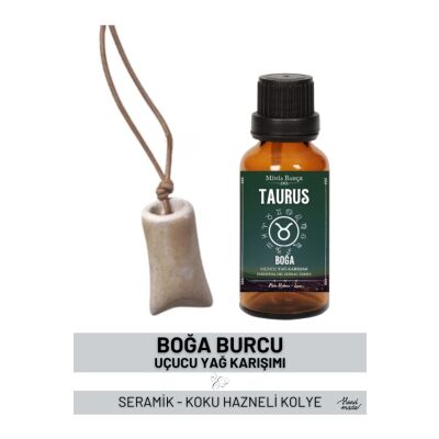 Boğa Burcu - Taurus, Uçucu Yağ Karışımı, 10Ml, & Koku Hazneli Kolye02