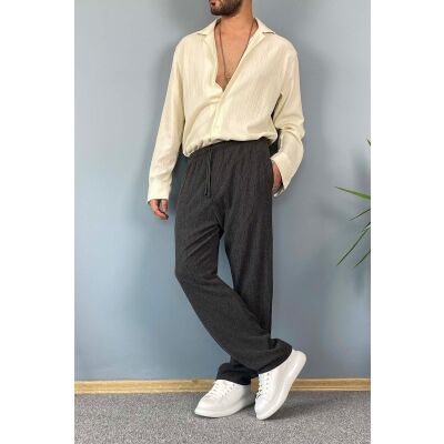 Cepli Salaş Kırçıllı Basic Baggy Pantolon