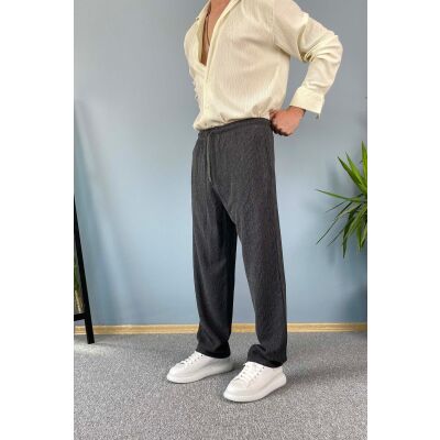 Cepli Salaş Kırçıllı Basic Baggy Pantolon