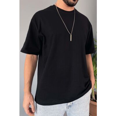 Oversize Fit %100 Pamuk Orta Kalın Dokulu Beyaz T-Shirt