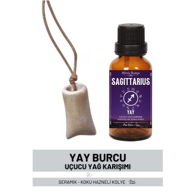 Yay Burcu - Sagittarus, Uçucu Yağ Karışımı, 10Ml & Koku Hazneli Kolye02