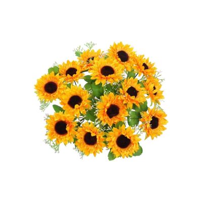 Yapay Çiçek Sunflower Ay Çiçeği Büyük Demet 12 Dallı 50Cm