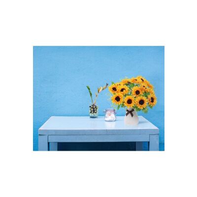 Yapay Çiçek Sunflower Ay Çiçeği Büyük Demet 12 Dallı 50Cm