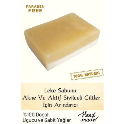 Akne, Sivilce Ve Leke Karşıtı, Doğal, El Yapımı Sabun, 115Gr