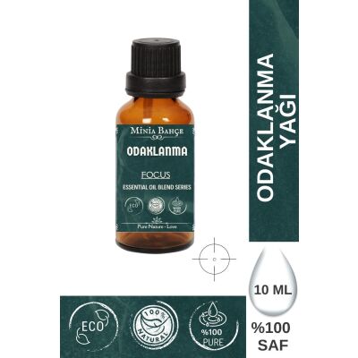 Odaklanma ( Focus ) Uçucu Yağ Karışımı, %100 Saf, 10 Ml