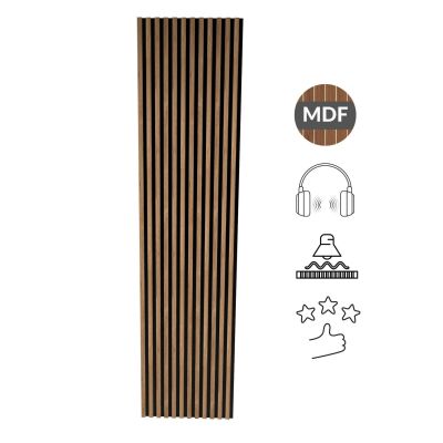 Akustik Duvar Paneli Mdf Duvar Paneli 61X278 Cm Akupanel Dekoratif Duvar Profili Çam