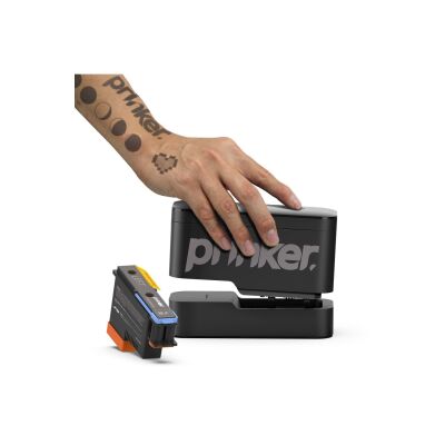 Prinker S Blackk Set 3D Tattoo Printer Geçici Dövme Yazıcısı