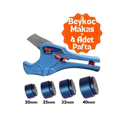 Beykoç Tam Otomatik Pprc Boru Makası 42 Mm Candan 20 Mm 25 Mm 32 Mm 40 Mm Set