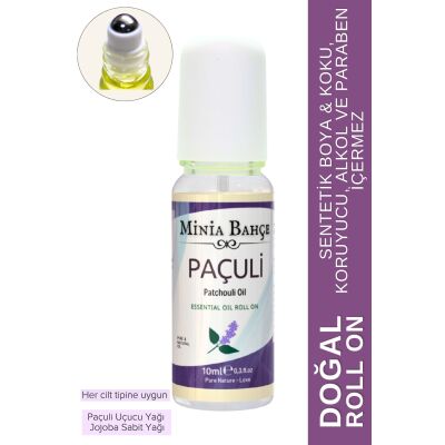 Doğal Roll On, Paçuli Uçucu Yağı, Jojoba Yağı. 10Ml