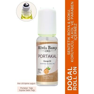 Doğal Roll On, Portakal Uçucu Yağı, Jojoba Yağı. 10Ml