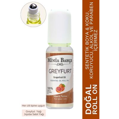 Greyfurt Uçucu Yağı, Jojoba Yağı. 10Ml, Doğal Roll On,