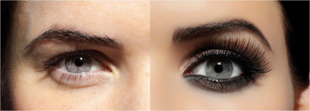 Эффект нарощенных ресниц для нависшего века и увеличения глаз фото