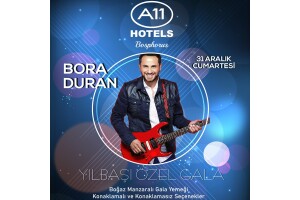 A11 Bosphorus Hotel'de Bora Duran ile Yılbaşı Galası + Konaklama Seçenekleri