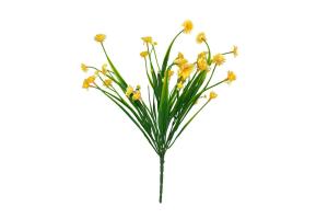 Yapay Çiçek Sarı Papatya 7 Dallı Plastik Dekoratif Yapay Bitki