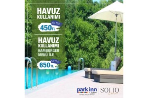 Park Inn By Radisson İstanbul Odayeri Havuz Girişi & Burger Menü Seçenekleri