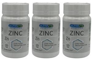 Nutrivita Nutrition Zinc 15 Mg Çinko 3X120 Tablet