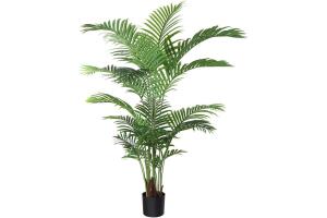 Yapay Ağaç Areka Ağacı Palmiye Ağacı Salon Bitkisi 180Cm 17Yaprak