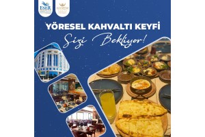 5 Yıldızlı Eser Premium Hotel & Spa'da 2 Kişilik Enfes Gaziantep Yöresel Serpme Kahvaltı Menüsü