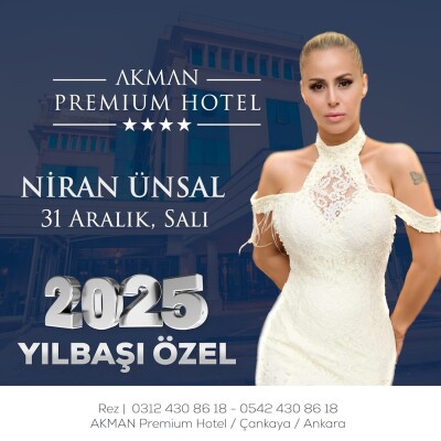 Akman Premium Hotel'de Canlı Müzik ve Limitsiz İçecek Eşliğinde Muhteşem Yılbaşı Eğlencesi